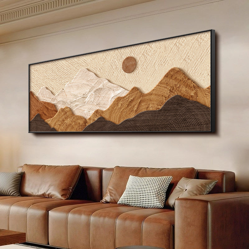 Wabi-Sabi Textured Living Room Decorative Painting