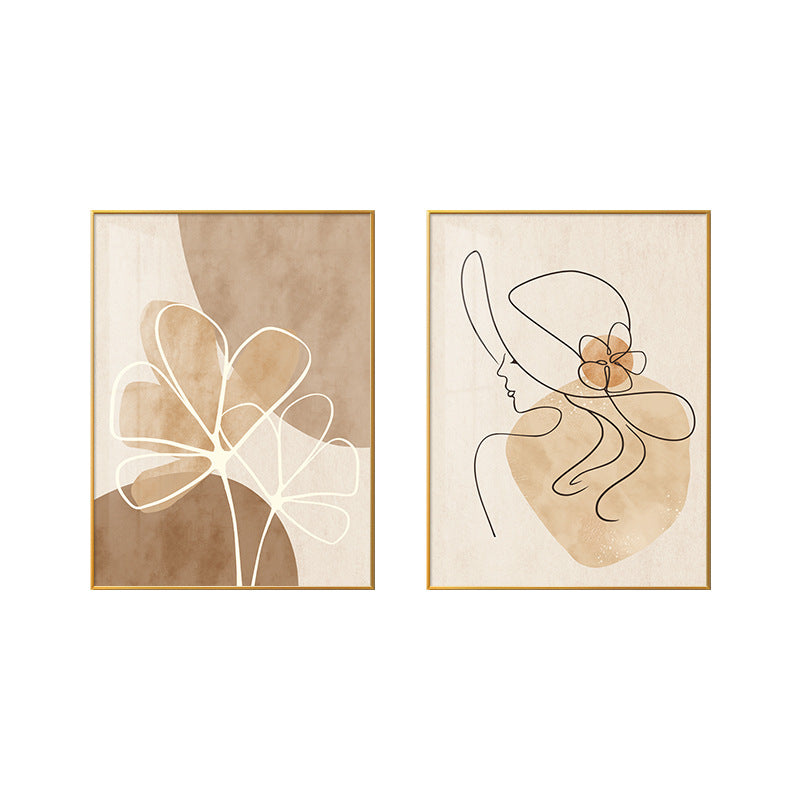 Creamy Abstract Minimalist High-End Wall Painting