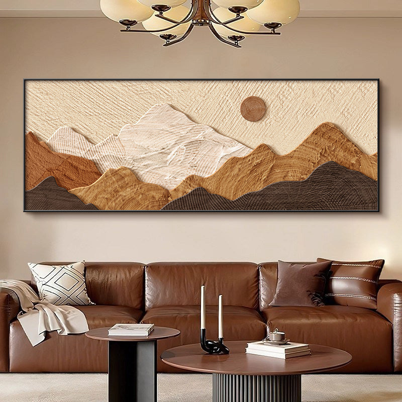 Wabi-Sabi Textured Living Room Decorative Painting