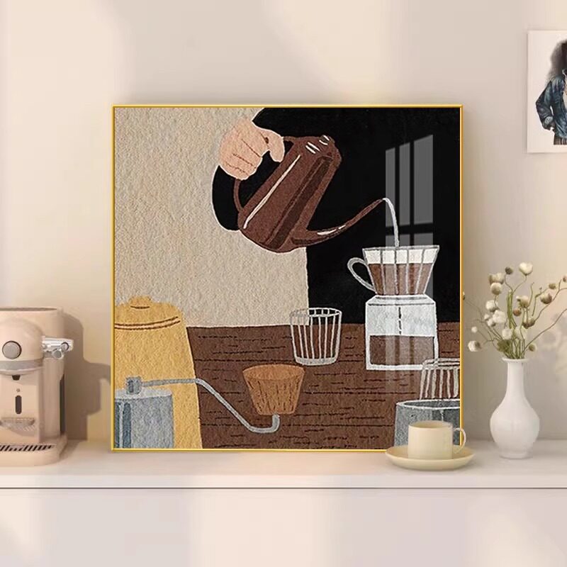 Vintage-Style Art-Themed Cafe Decorative Paintings