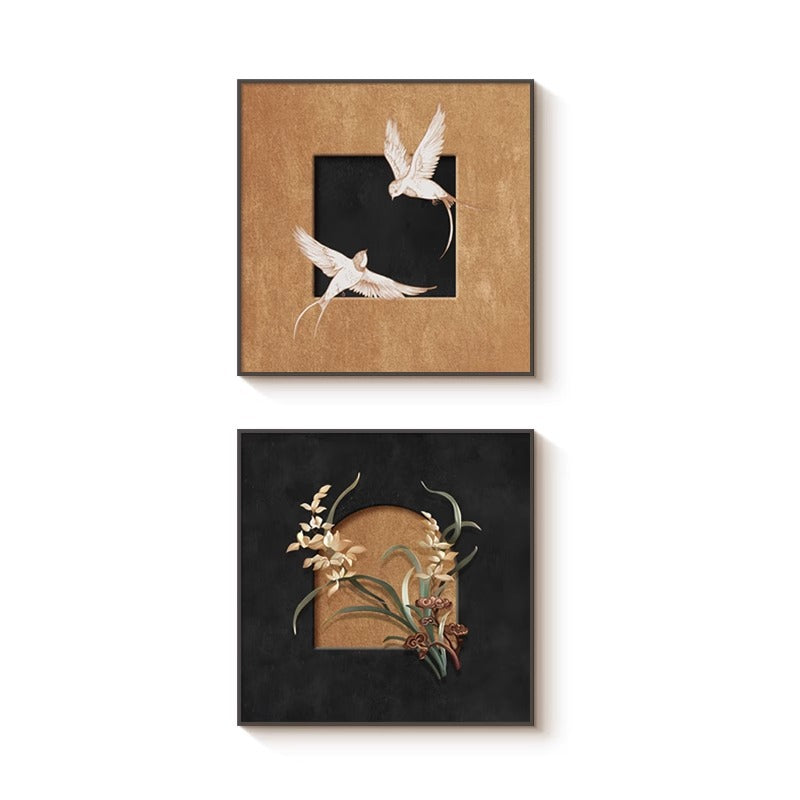 French-Style Vintage Art Living Room Wall Decorations