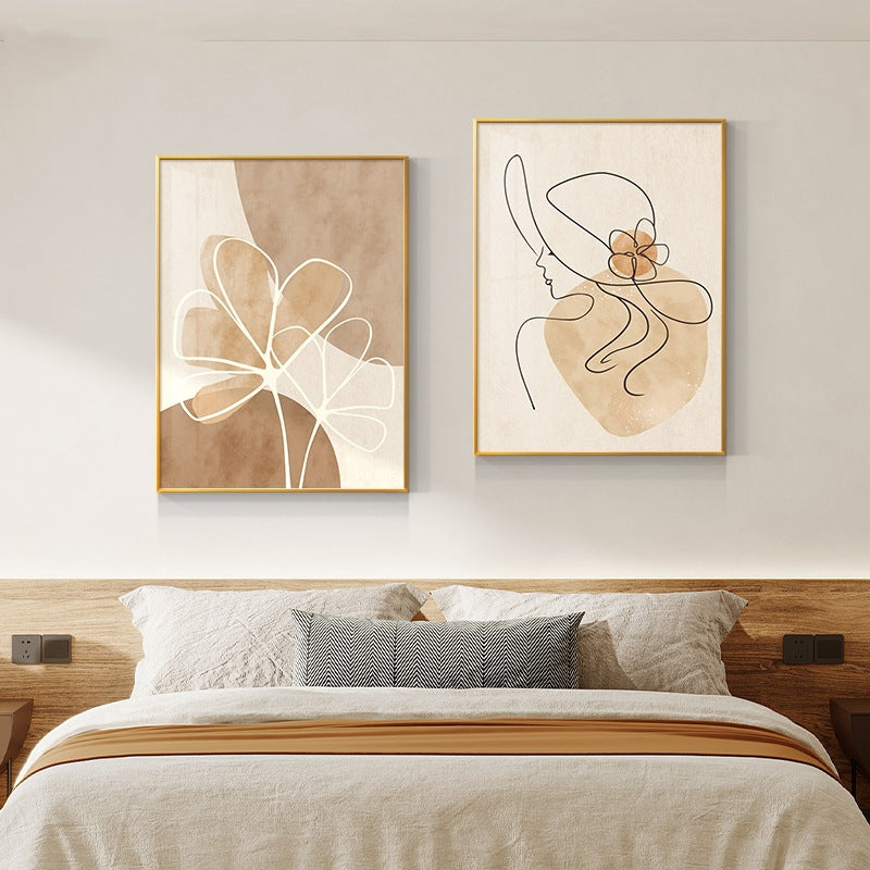 Creamy Abstract Minimalist High-End Wall Painting