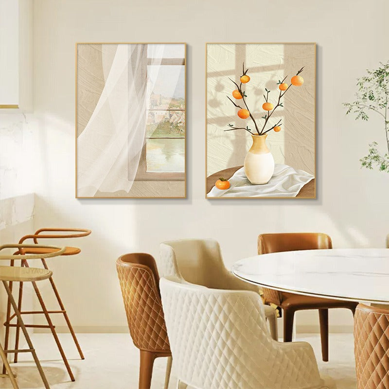 Creamy Abstract Minimalist High-End Wall Painting