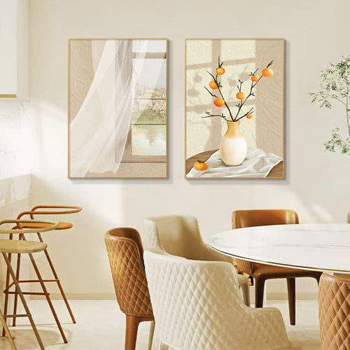 Creamy Abstract Minimalist High-End Wall Painting