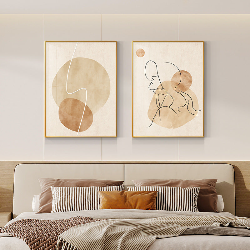 Creamy Abstract Minimalist High-End Wall Painting