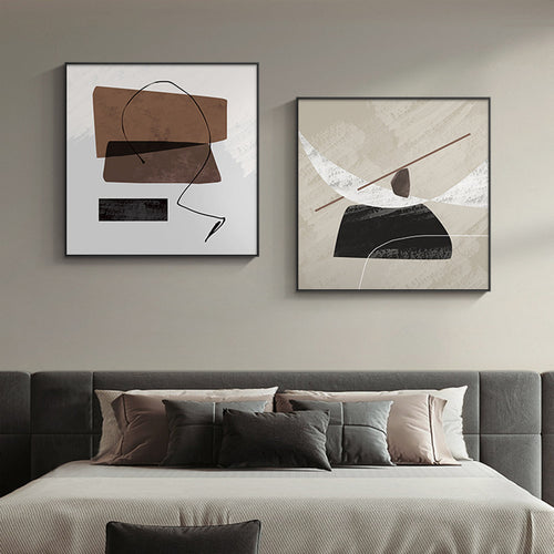 Abstract Wabi-Sabi Style Decorative Painting